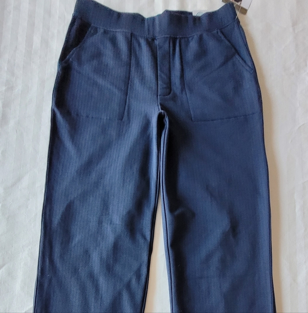 Mondeta Womens Navy Blue Straight Leg Pants Size S